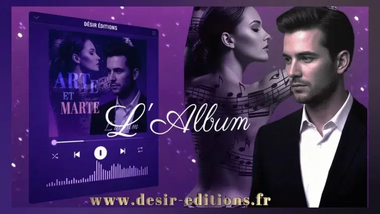 Couverture d'album avec musique.