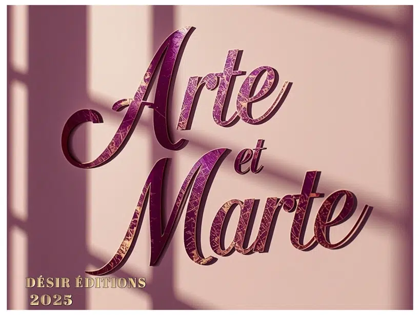 Titre artistique avec ombres élégantes.